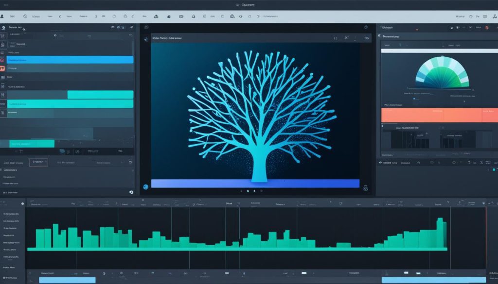 AI video editing software interface