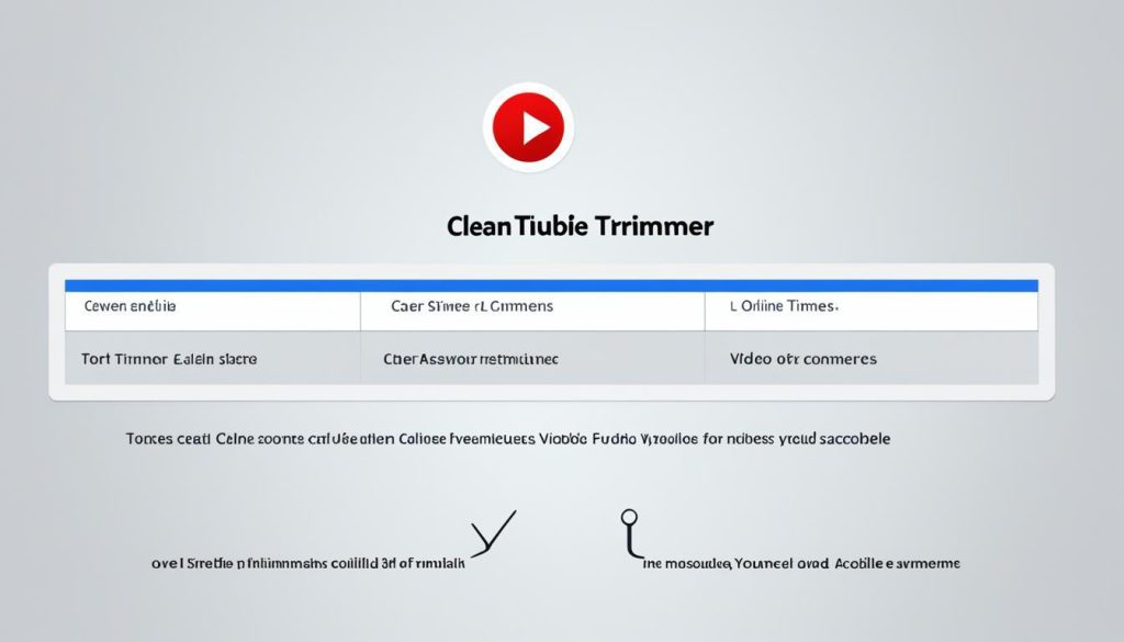 online youtube video trimmer interface