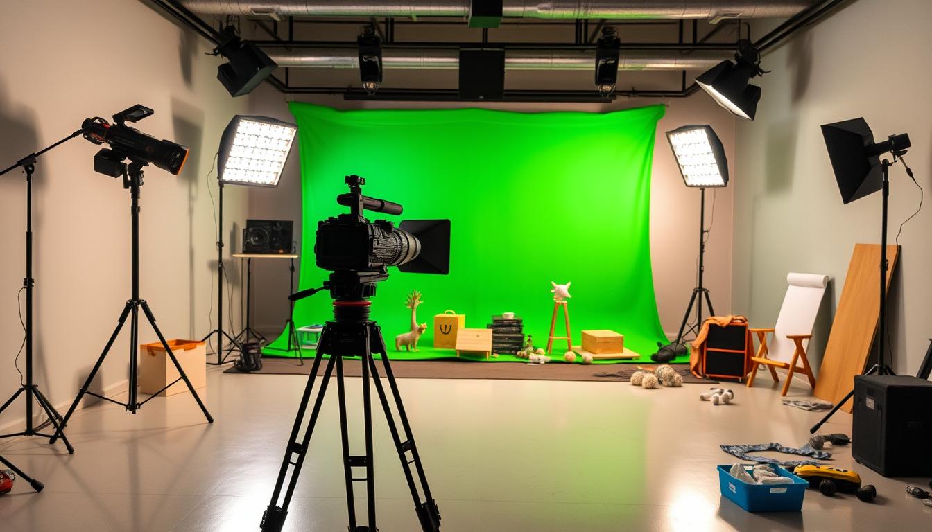 green screen setup