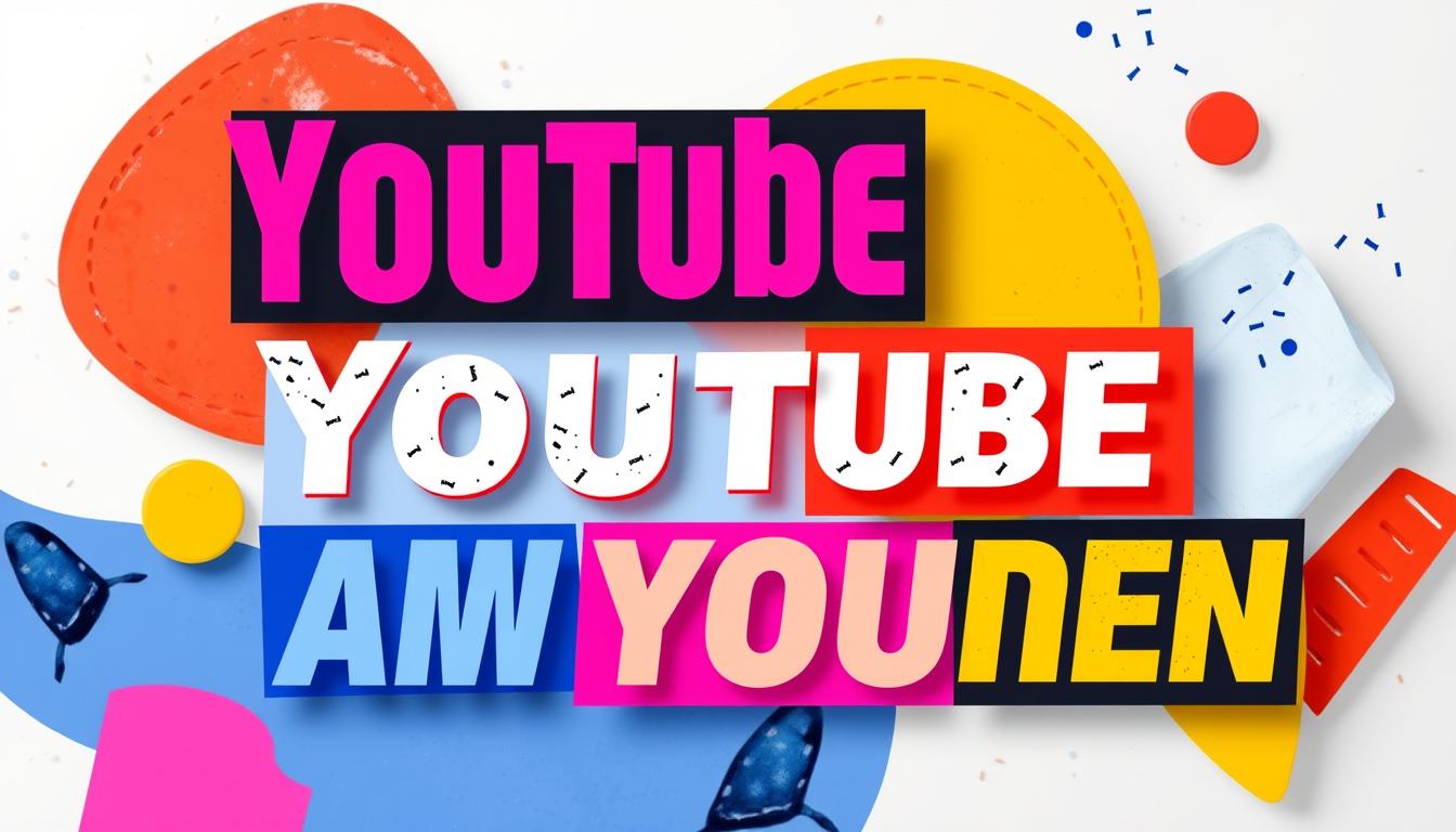 youtube thumbnail typography and layout