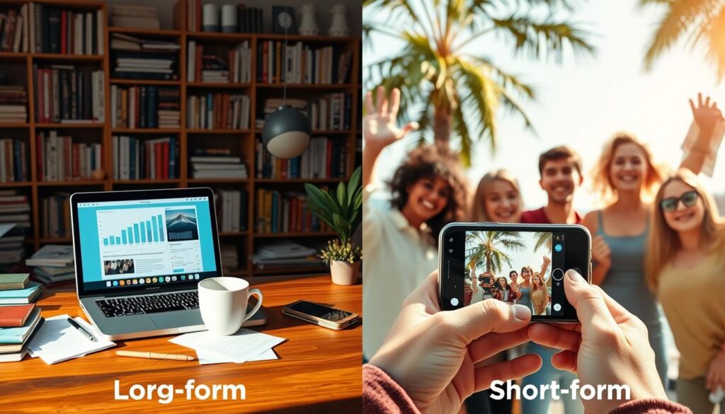 long-form vs short-form