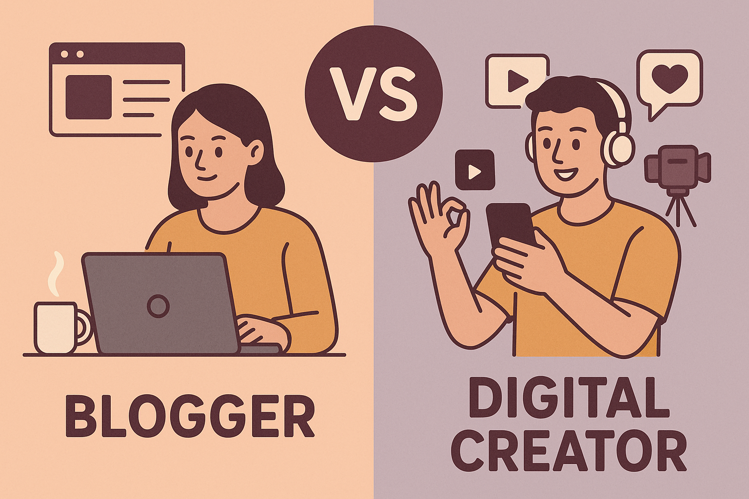 Shorts Generator AI | Blogger vs Digital Creator: What’s the Real Difference in 2025 Blogger vs Digital Creator