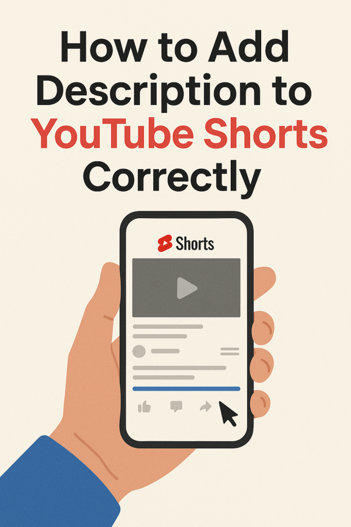 How to Add Description to YouTube Shorts Correctly How to Add Description to YouTube Shorts Correctly